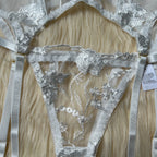 Diamond Girl Lace See-Through Floral Lingerie Set