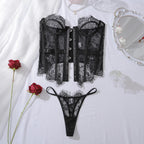 Sensual 2Pcs Lace Palace Corset