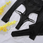 Exotic Black Call Of The Night Body Suit