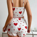 Sensual Coquette Heart 2PCS Lingerie Set