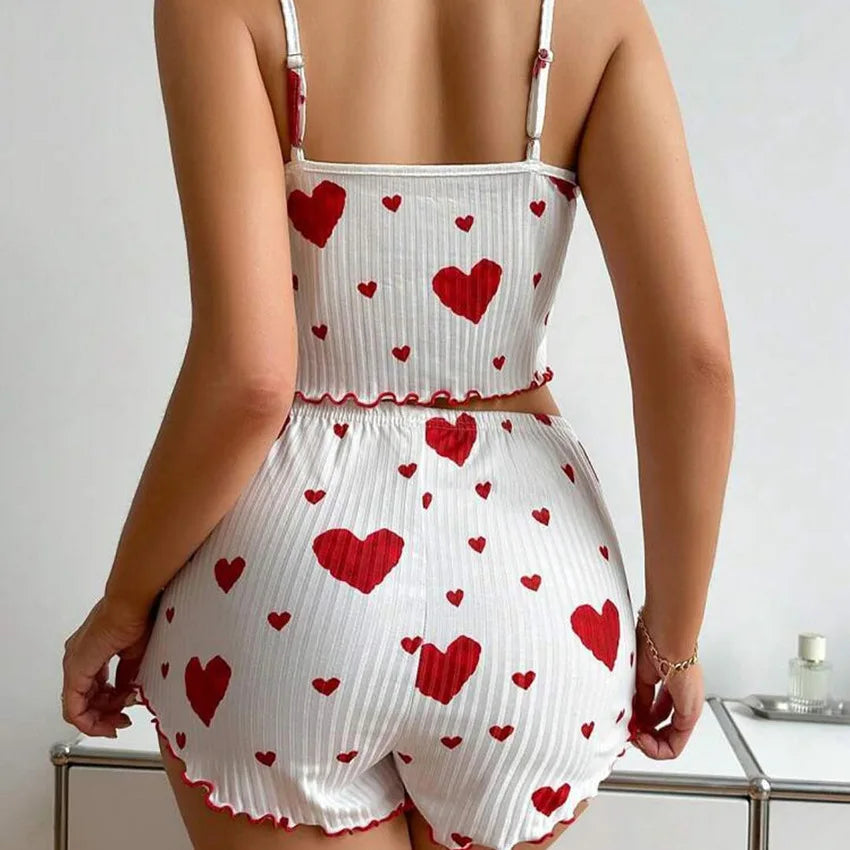 Sensual Coquette Heart 2PCS Lingerie Set