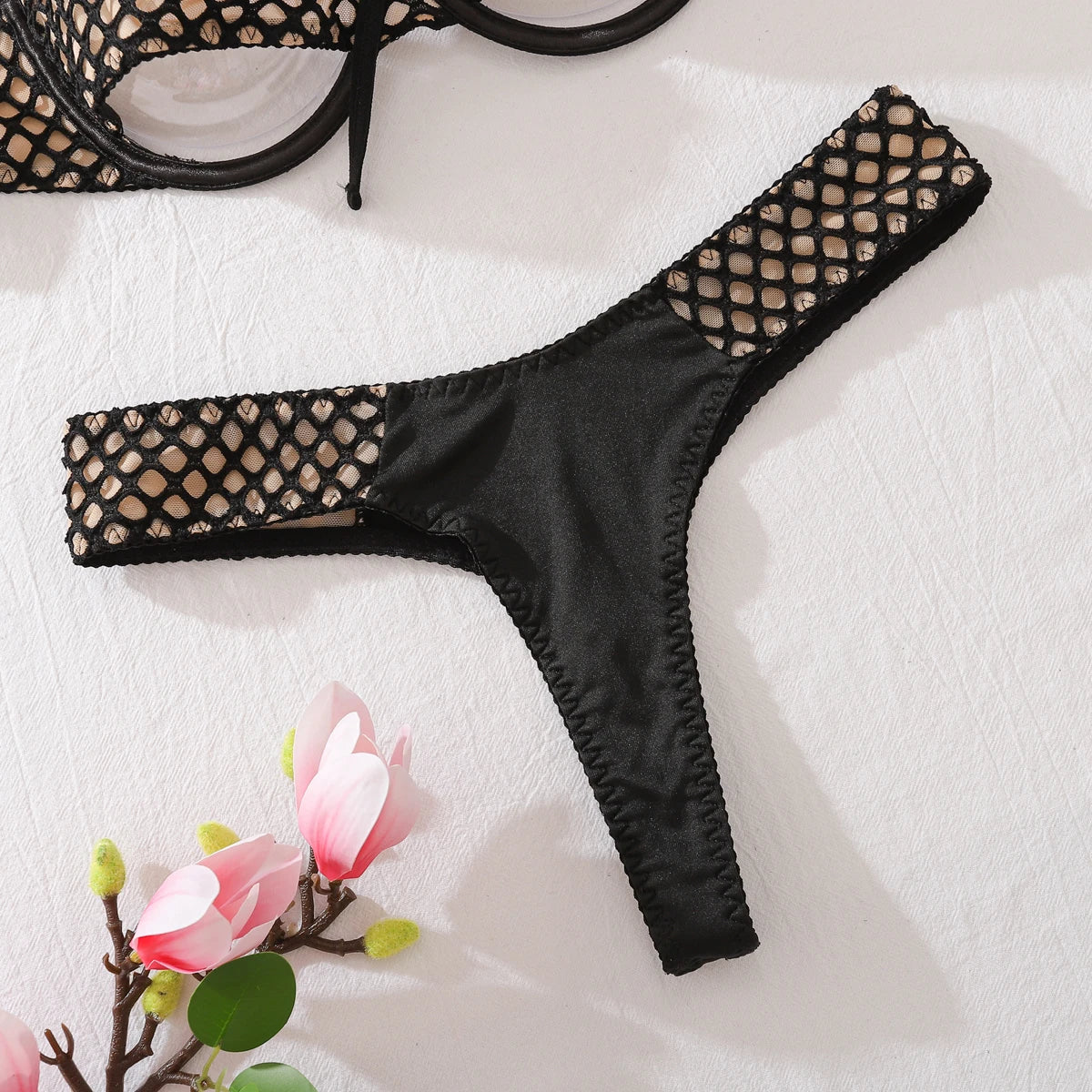 Intimate Hollow Out Splicing Bandage Bikini