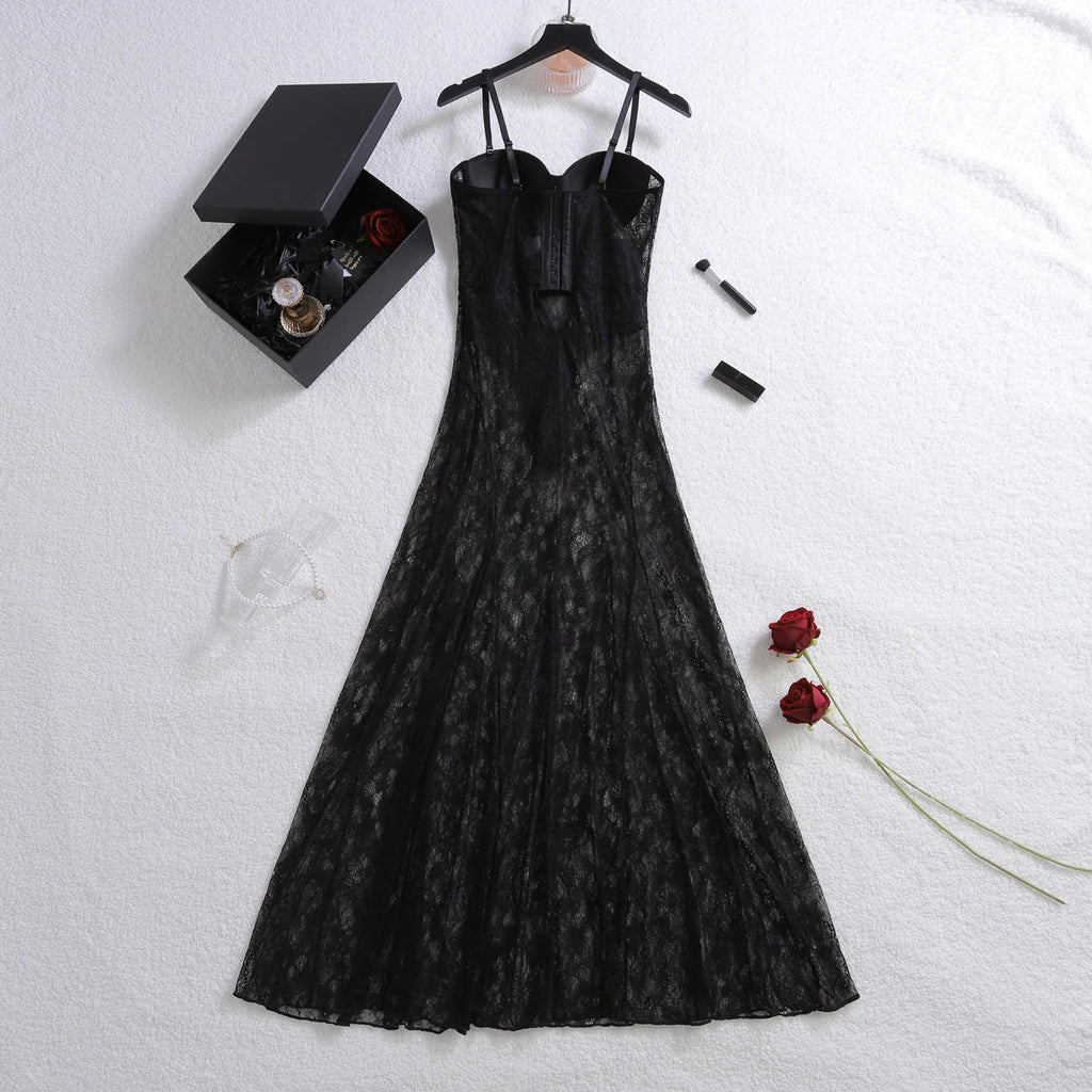 Fancy Long Call Of The Night Lace Dress