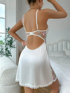 Butterfly Lace Transparent Baby Doll Night Dress