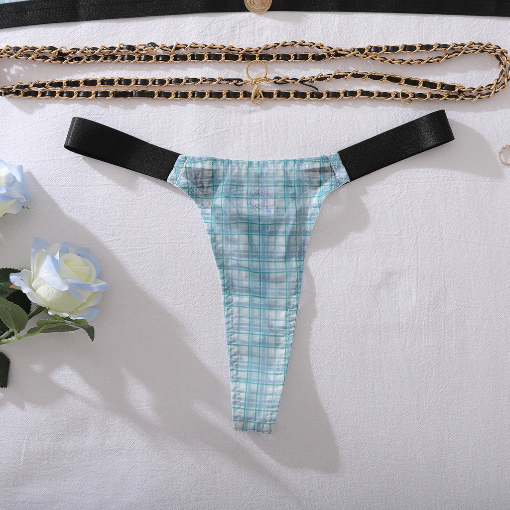 Elegant Buttoned See Through Polo Bustier Set