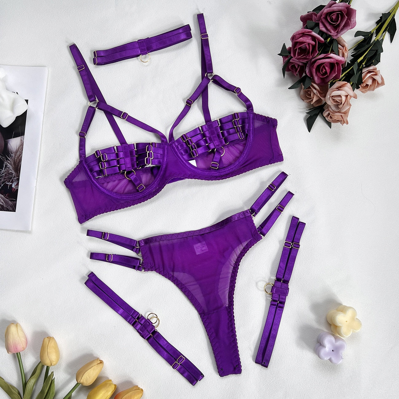 Sensual Censorship 5-Piece Strappy Set
