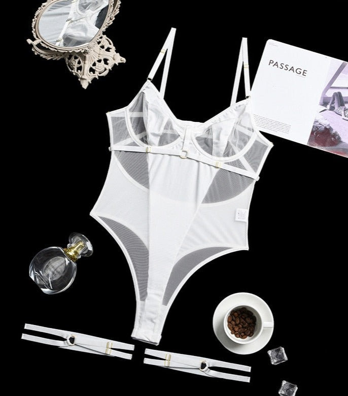 Sensual Lace Exotic Transparent Bodysuit