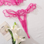 Fancy Rose Heart Lace Up Corset Lingerie