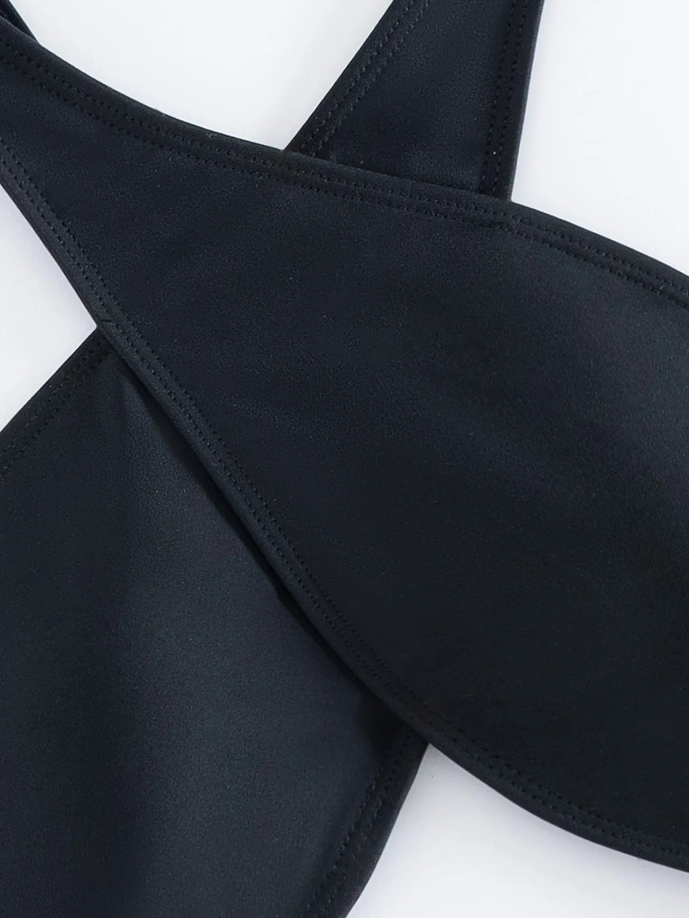 Elegant Cropped Halter High Waist Bikini