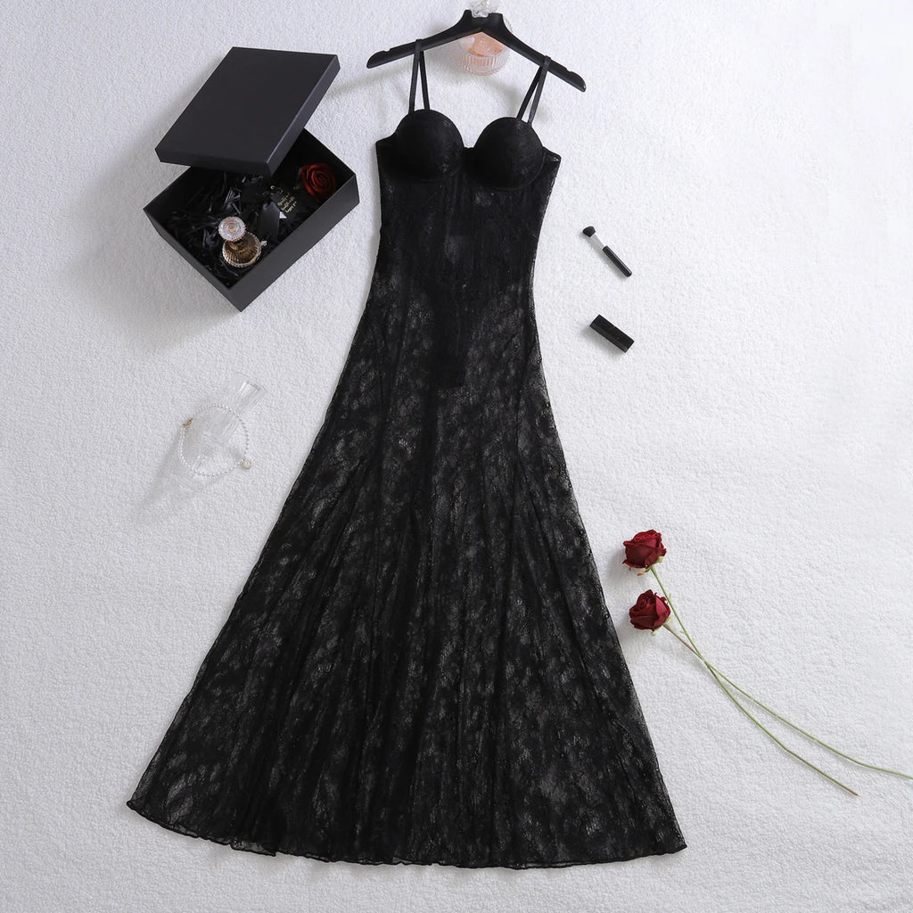 Fancy Long Call Of The Night Lace Dress