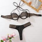 Intimate Hollow Out Splicing Bandage Bikini