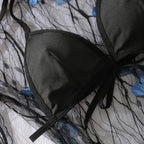 Fantasy Mesh Blue Butterfly Dress Set