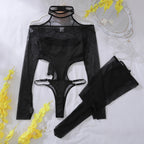 Exotic Black Call Of The Night Body Suit