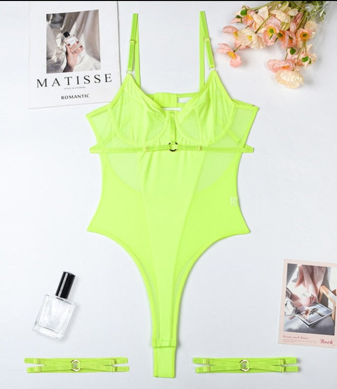 Sensual Lace Exotic Transparent Bodysuit