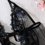 Exotic Lace See-Through Night Tulle