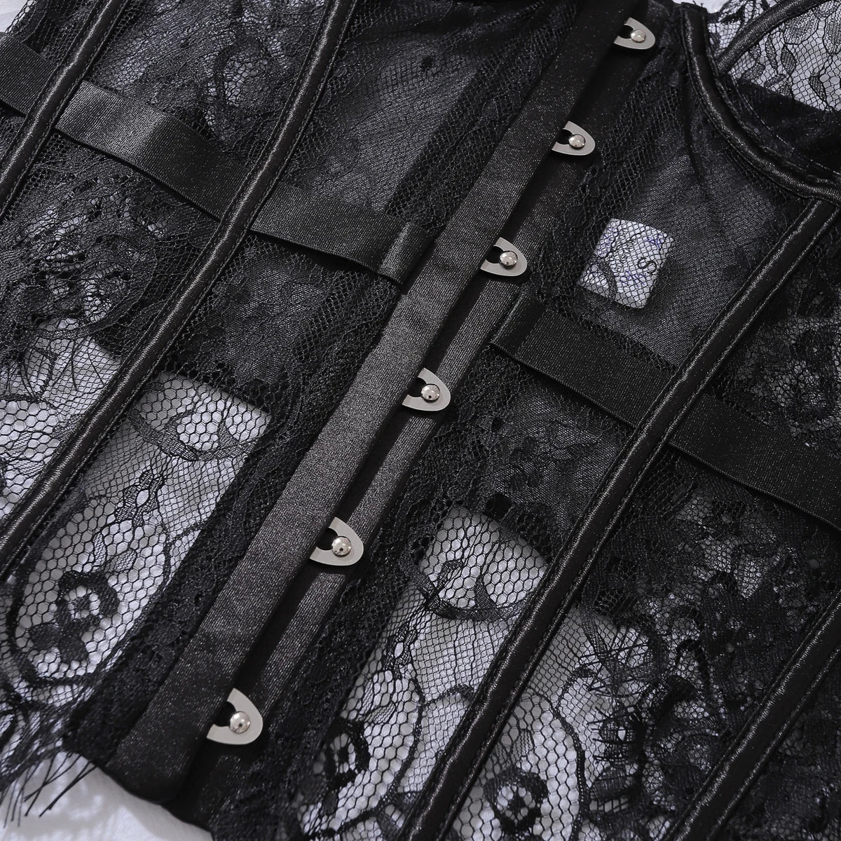 Sensual 2Pcs Lace Palace Corset