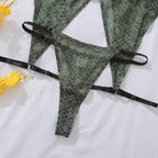 Green Serpent Exotic Lingerie Set