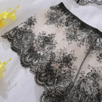 Sheer Lace Eyelash Bra Hilitos Set