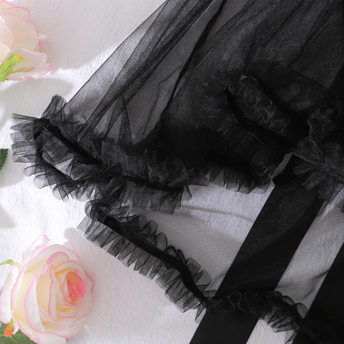 Pure Desire Mesh See Through Tulle Set
