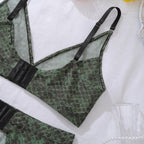 Green Serpent Exotic Lingerie Set