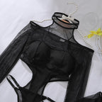 Exotic Black Call Of The Night Body Suit