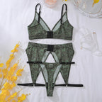 Green Serpent Exotic Lingerie Set