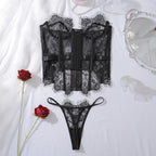 Sensual 2Pcs Lace Palace Corset