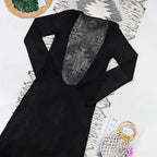 Elegant 3Pcs Low Cut Beach Dress Set
