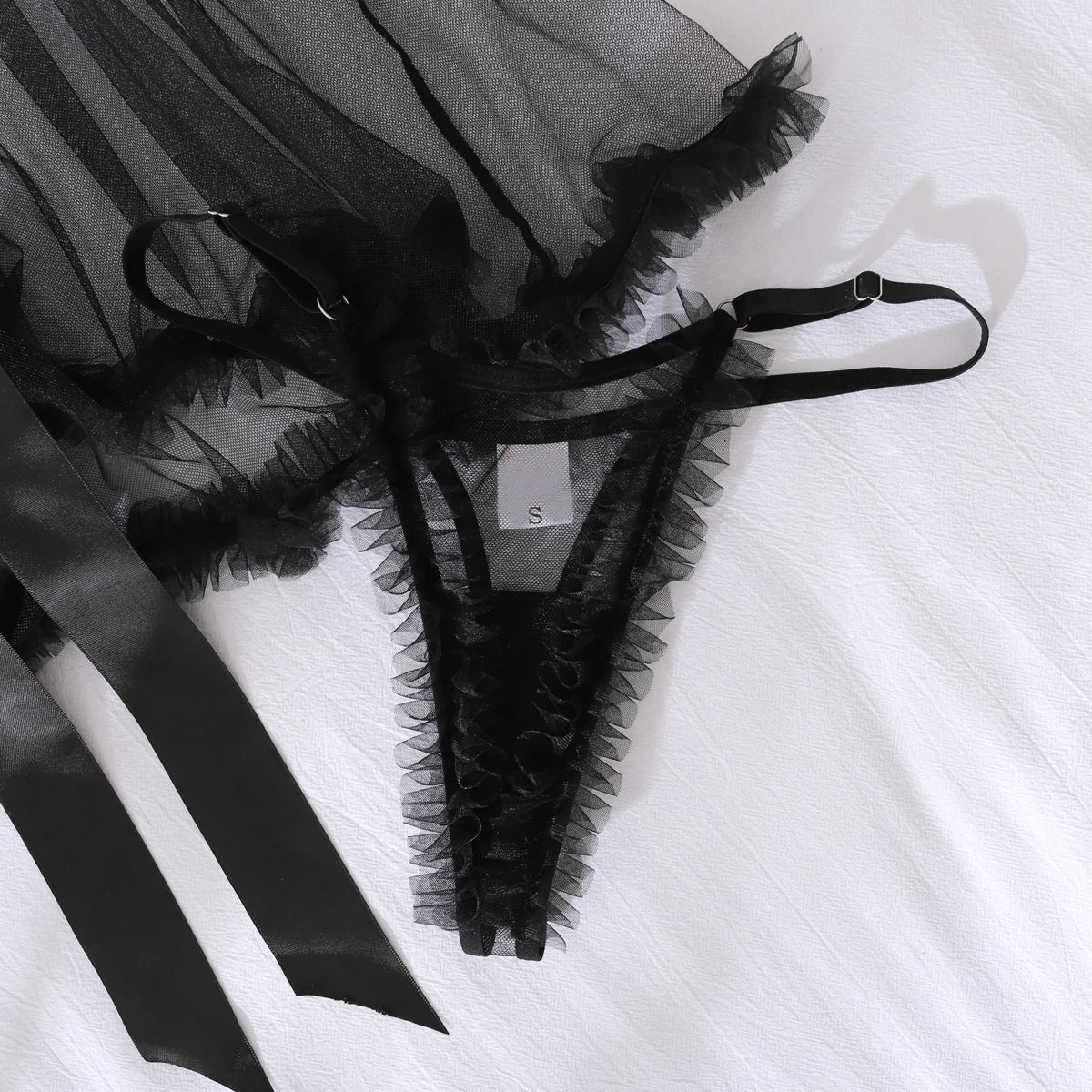 Pure Desire Mesh See Through Tulle Set