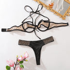 Intimate Hollow Out Splicing Bandage Bikini