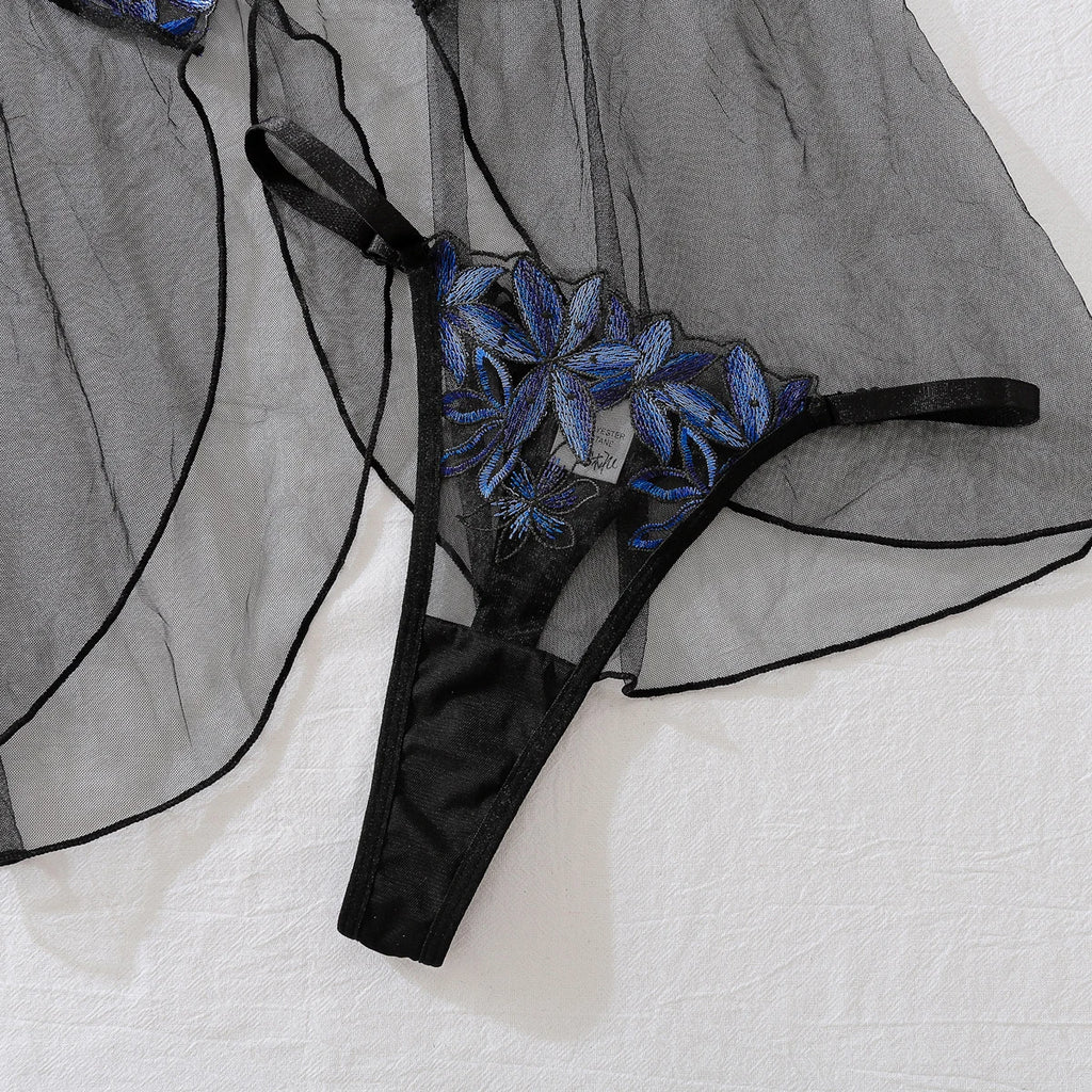 Exotic Lace See-Through Night Tulle