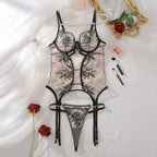 Exotic Transparent Boudoir Lace Corset