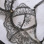 Sheer Lace Eyelash Bra Hilitos Set