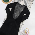 Elegant 3Pcs Low Cut Beach Dress Set