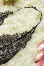 Scalloped V Neck Floral Lace Teddy Lingerie