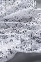 Scalloped V Neck Floral Lace Teddy Lingerie