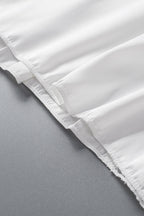 Lace Hollow Out Satin Babydoll