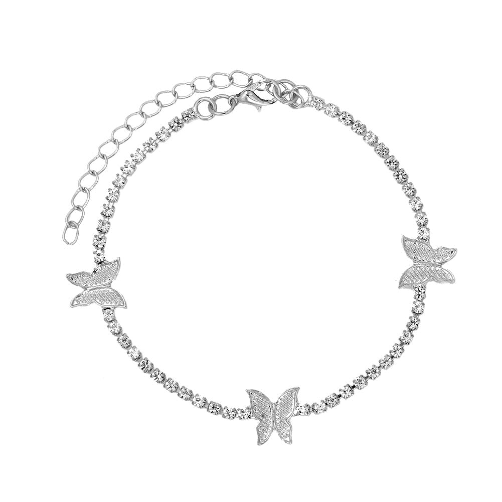Cute Rhinestone Tennis Ankle Chain (variety)