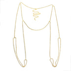 Exotic Multi Layer Rhinestone Thigh Harness Chain