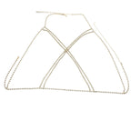 Classic Overlapping Rhinestone Chest Chain Body Jewelry
