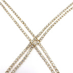 Classic Overlapping Rhinestone Chest Chain Body Jewelry