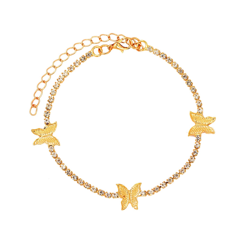 Cute Rhinestone Tennis Ankle Chain (variety)