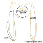 Exotic Multi Layer Rhinestone Thigh Harness Chain