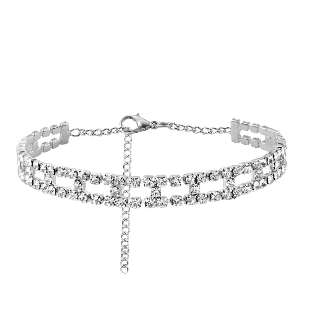 Cute Rhinestone Tennis Ankle Chain (variety)