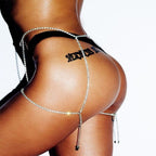 Exotic Multi Layer Rhinestone Thigh Harness Chain