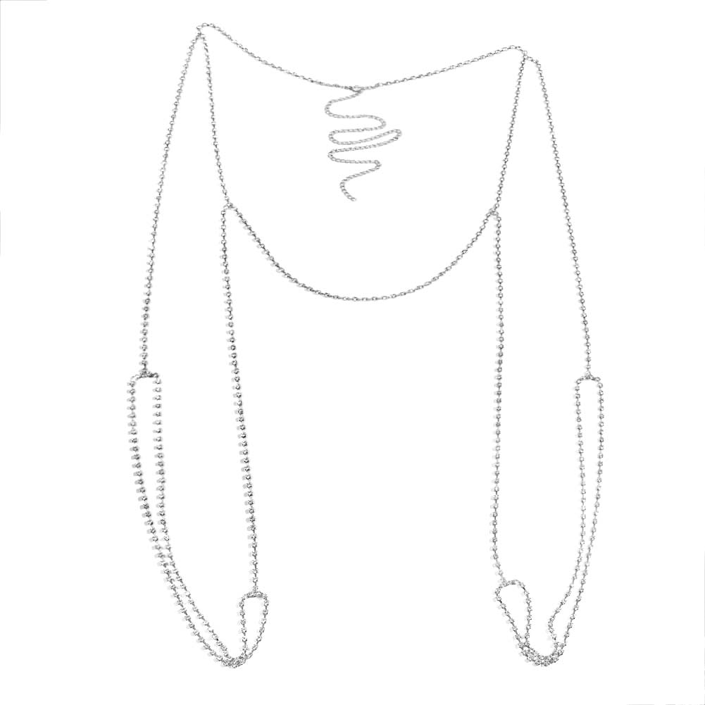 Exotic Multi Layer Rhinestone Thigh Harness Chain