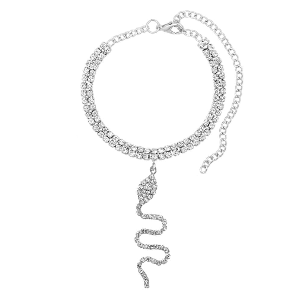 Cute Rhinestone Tennis Ankle Chain (variety)